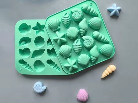 Molde silicona 16 caracoles